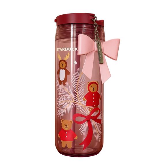 Starbucks 2025 Holiday Cozy Bear Sip Tumbler 16oz Limited Edition Christmas NEW - Picture 2 of 5